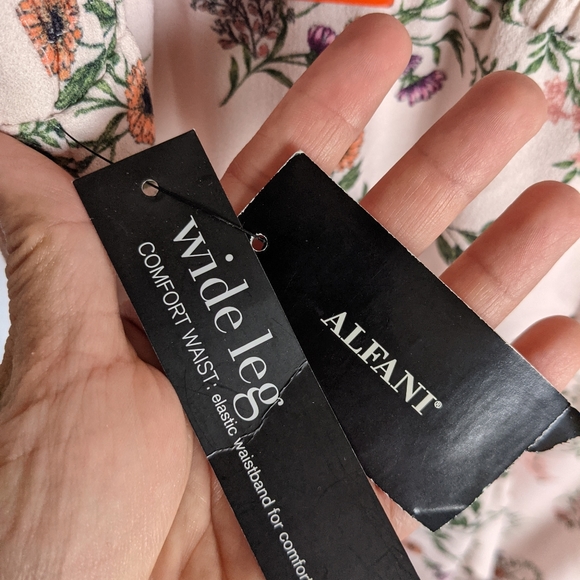 Alfani printed wide leg Emma botanical pant sz 12 - Picture 5 of 7